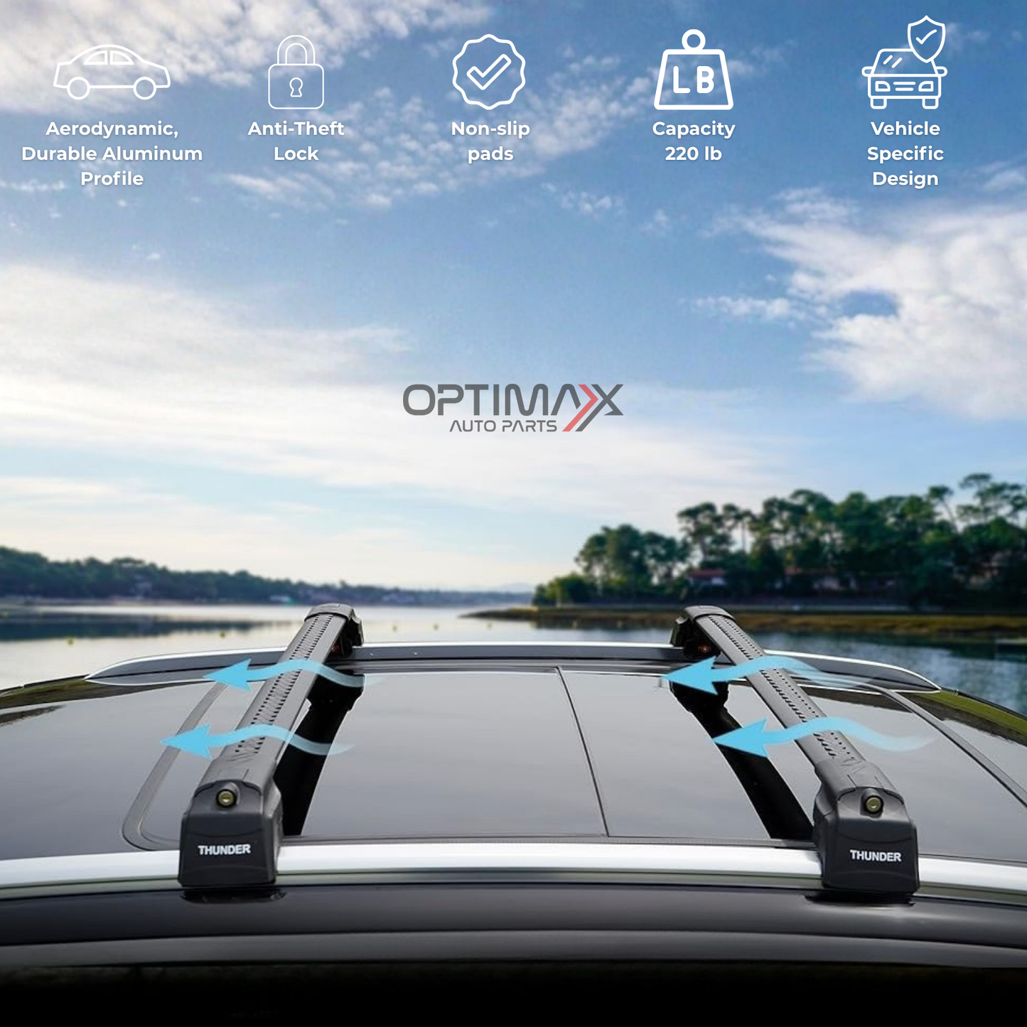 Roof Rack Crossbars for Range Rover Sport 2014-2022