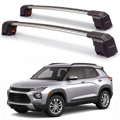 Chevrolet Trailblazer 2021-2027 roof rack cross bars silver pair