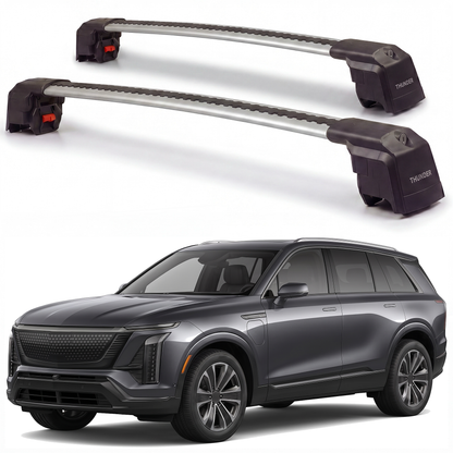 Cadillac Vistiq 2026-2027 roof rack cross bars silver pair