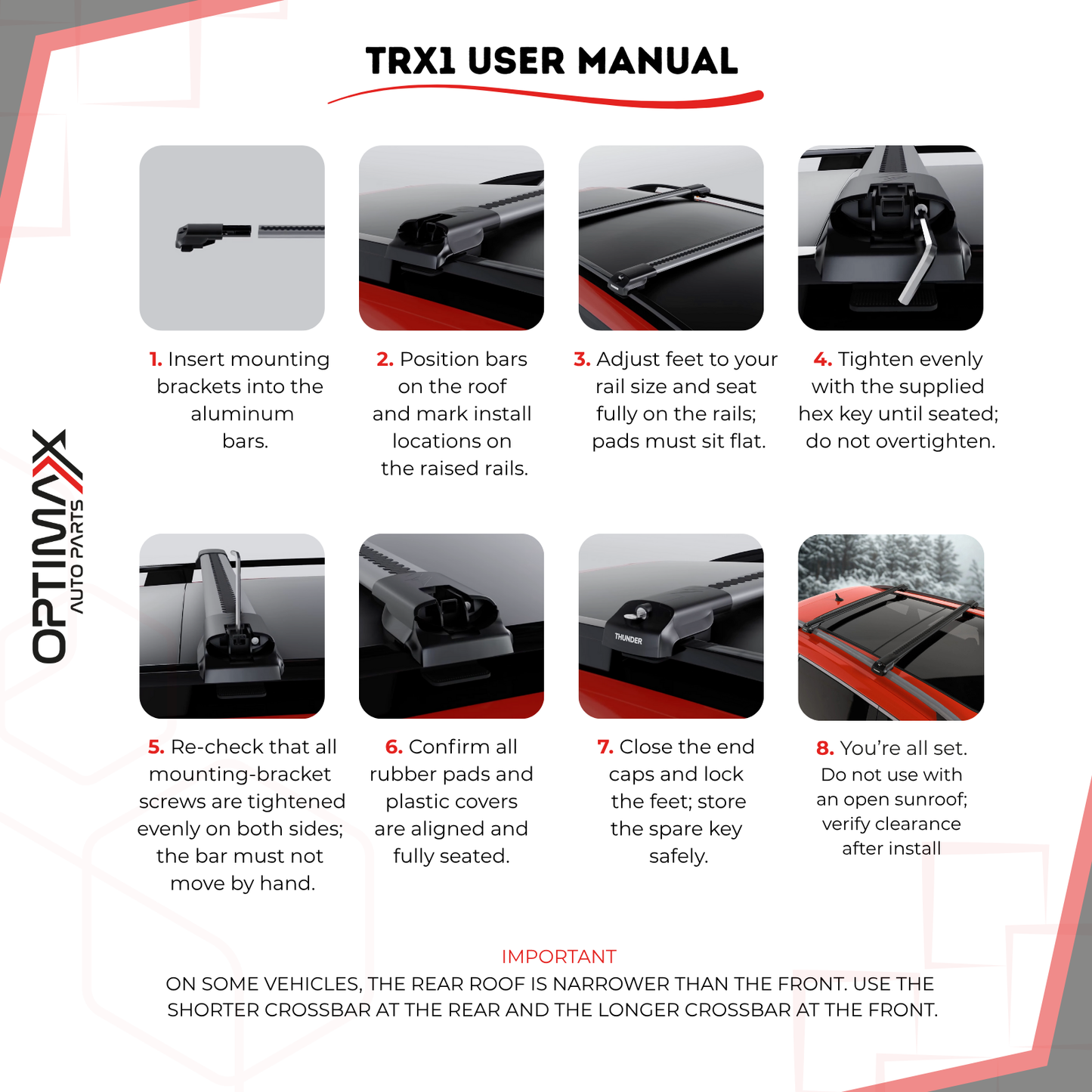 Roof Rack Crossbars for Jeep Liberty 2008-2012