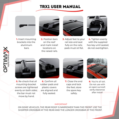 Roof Rack Crossbars for Jeep Liberty 2008-2012