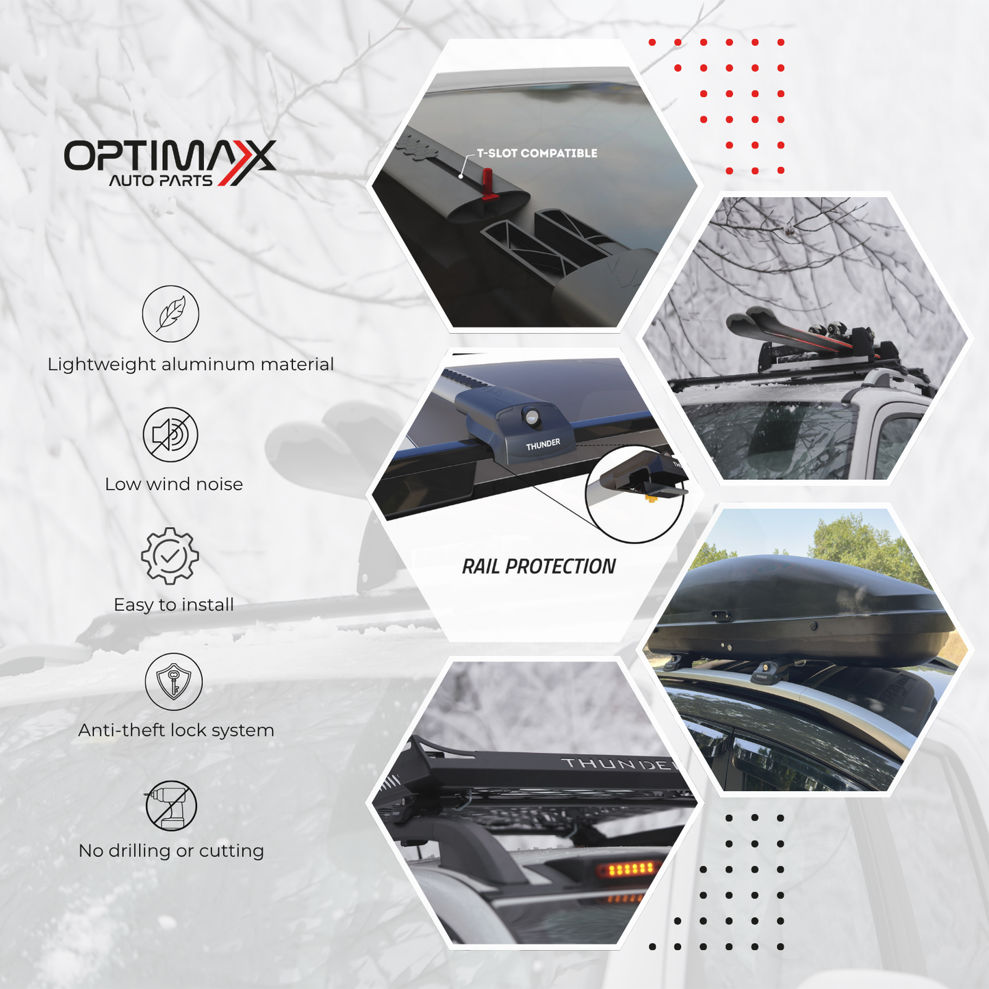 Roof Rack Crossbars for Volvo XC70 1998-2016