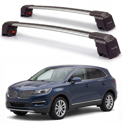 Lincoln MKC 2015-2019 roof rack cross bars silver pair