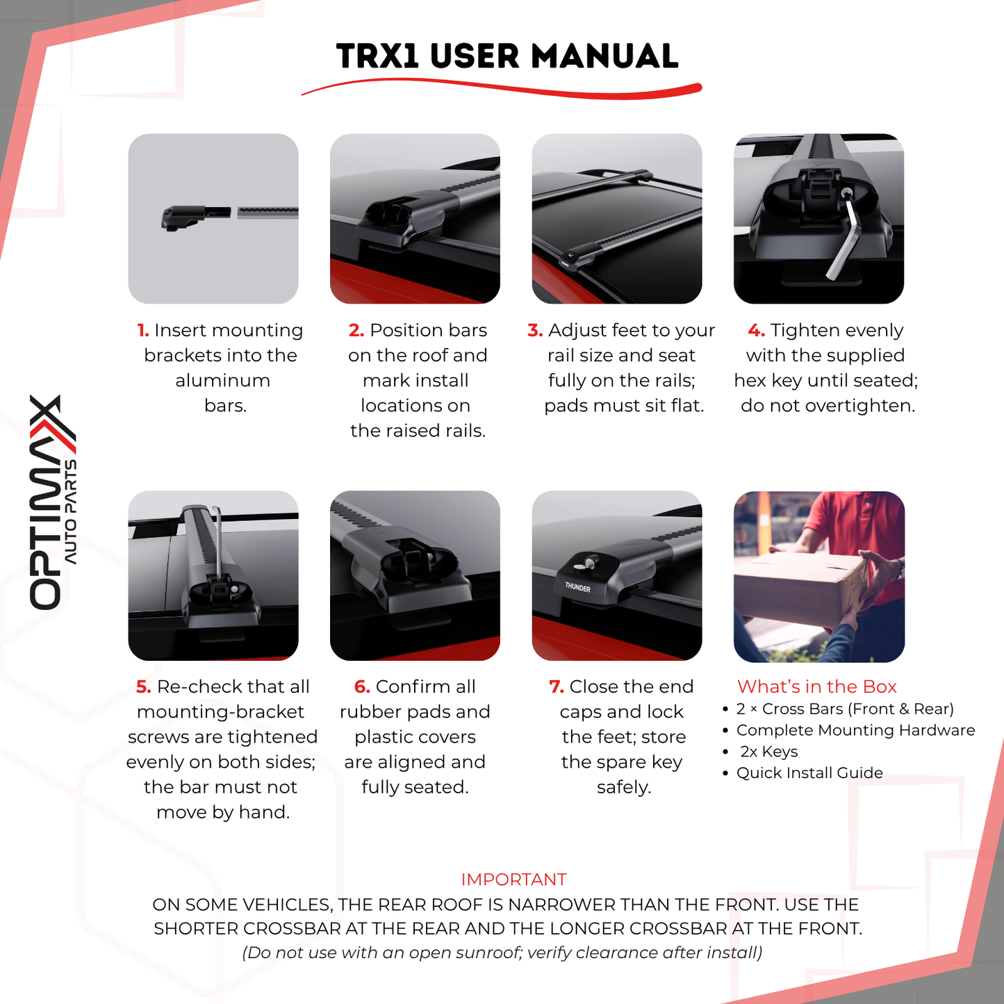 Roof Rack Crossbars for Volkswagen Golf SportWagen 2015-2019