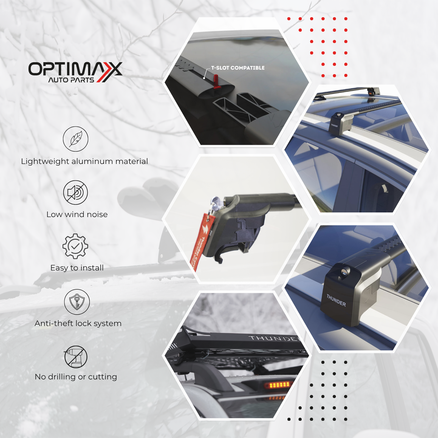 Roof Rack Crossbars for Audi Q5 2009-2017