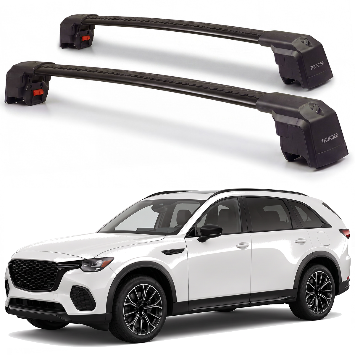 Mazda CX-70 2025-2026 roof rack cross bars black pair