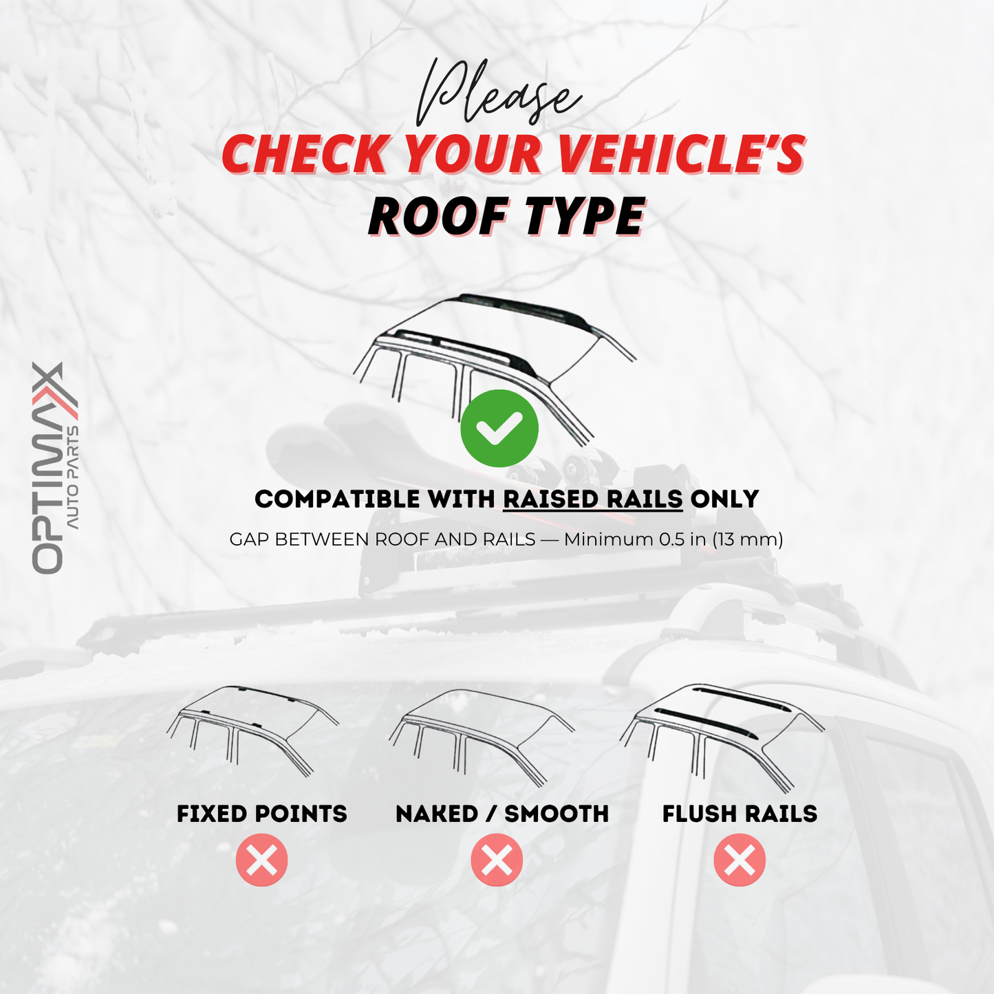 Roof Rack Crossbars for Subaru Forester 2003-2007