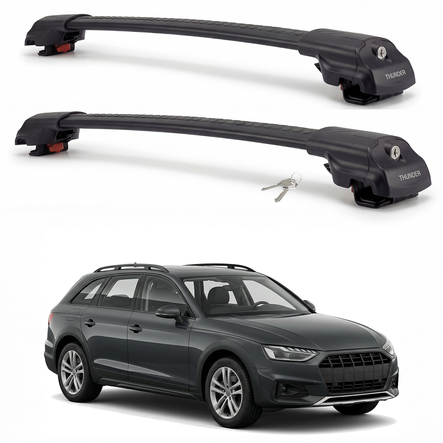 Roof Rack Cross Bars for Audi A4 Allroad (B8) 2013-2016