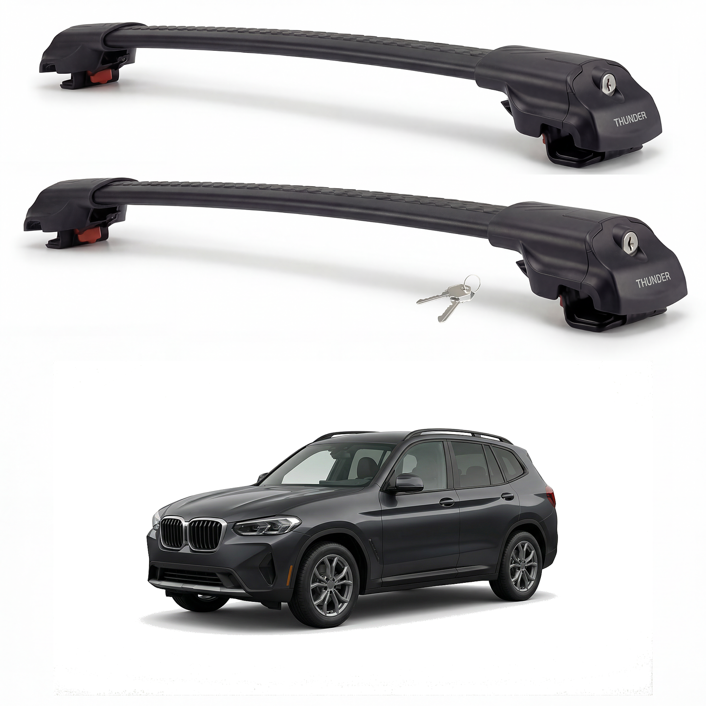 Roof Rack Cross Bars for BMW X3 (2011-2023)