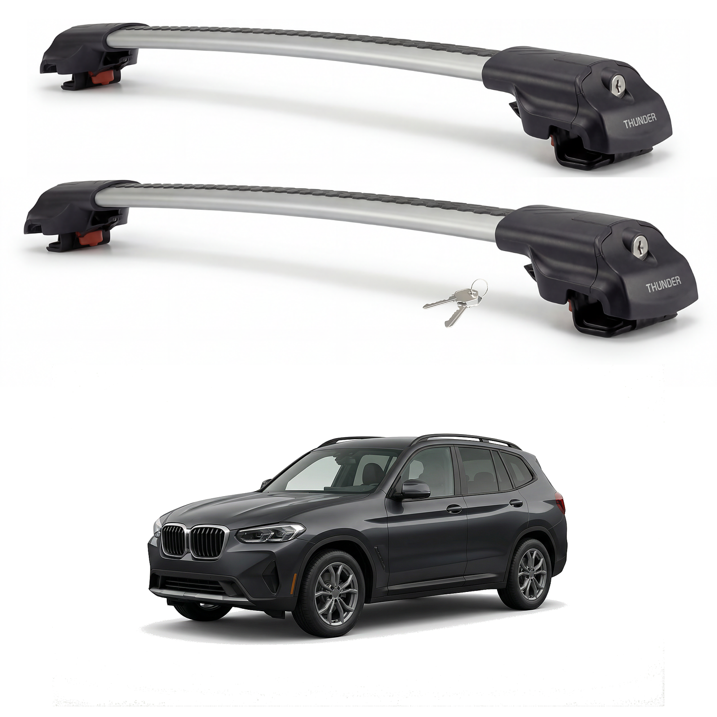 Roof Rack Cross Bars for BMW X3 (2011-2023)