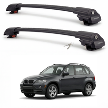 BMW X5 E53 2000-2006 TRX1 black roof rack cross bars