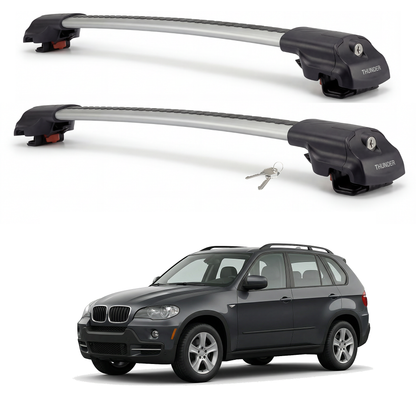 BMW X5 E53 2000-2006 TRX1 gray roof rack cross bars