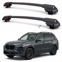 BMW X7 2019-2025 TRX1 black roof rack cross bars
