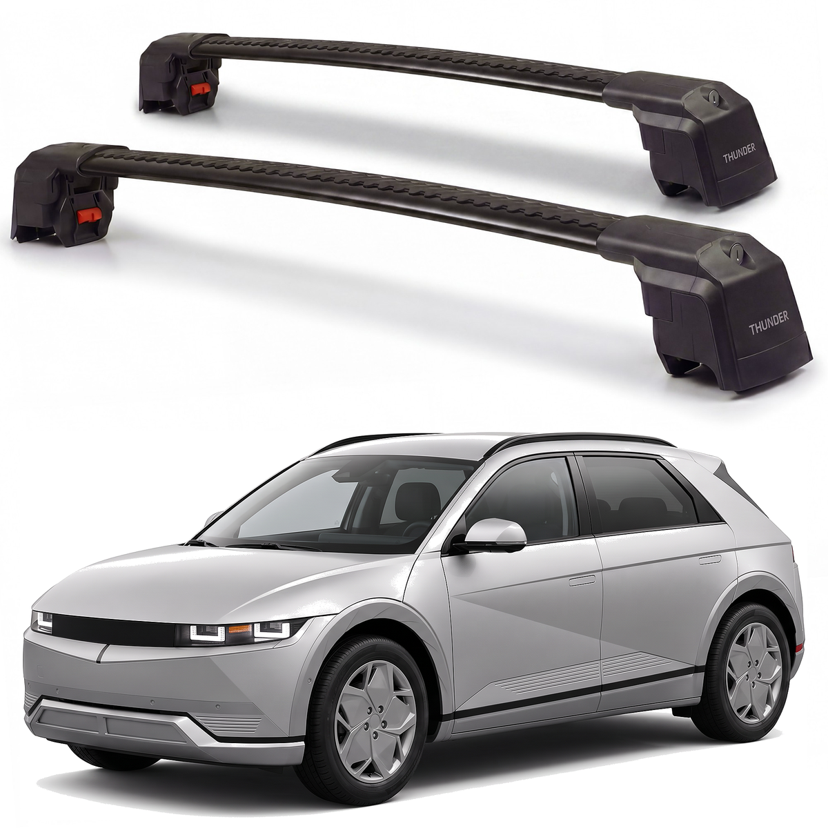 Hyundai IONIQ 5 2022-2026 roof rack cross bars black pair