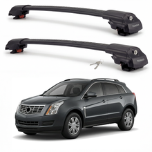 Cadillac SRX 2010-2016 TRX1 black roof rack cross bars