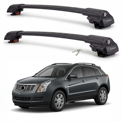 Cadillac SRX 2010-2016 TRX1 black roof rack cross bars