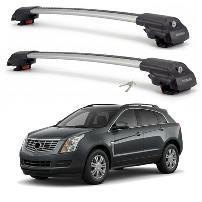 Cadillac SRX 2010-2016 TRX1 gray roof rack cross bars