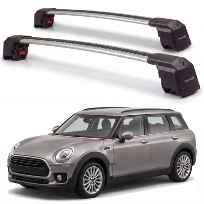 MINI Cooper Clubman 2016-2024 roof rack cross bars silver pair