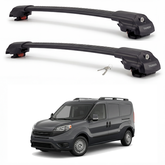 Ram ProMaster City 2015-2022 TRX1 black roof rack cross bars