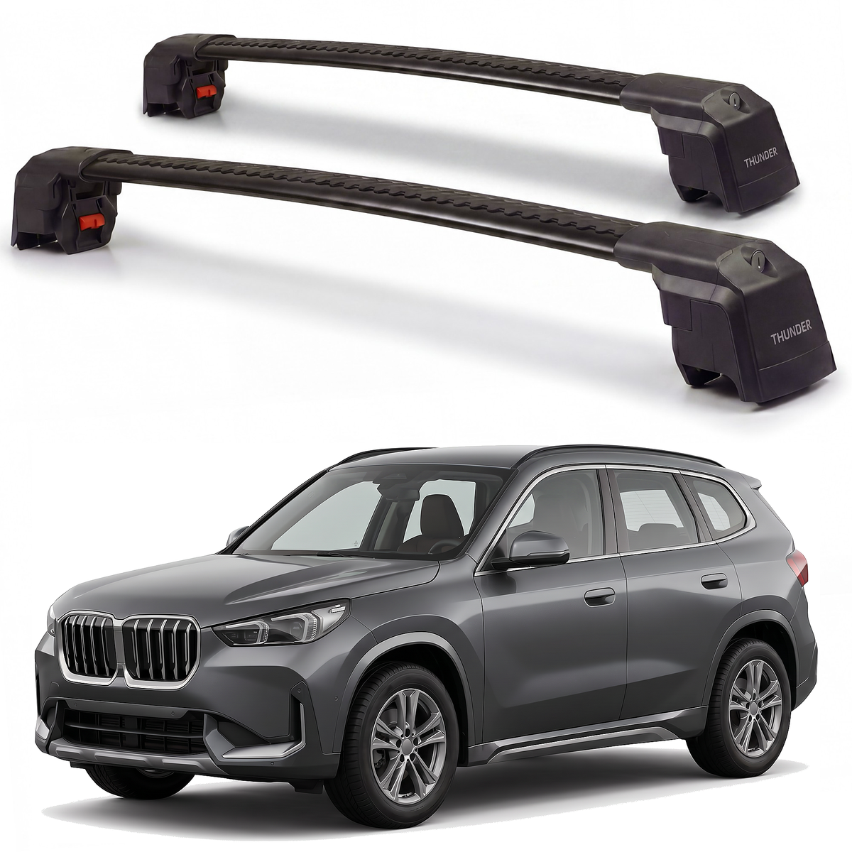 BMW X1 U11 2023-2026 roof rack cross bars Black hero