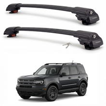 Ford Bronco Sport 2021-2026 TRX1 black roof rack cross bars