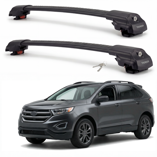 Ford Edge 2007-2016 TRX1 black roof rack cross bars