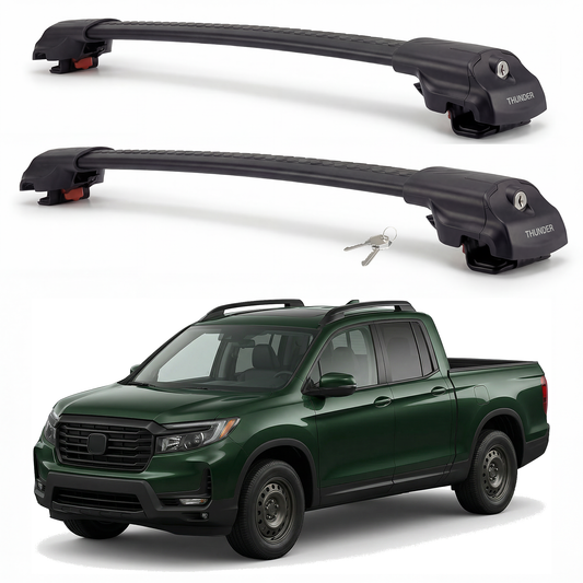 Honda Ridgeline 2017-2025 TRX1 black roof rack cross bars