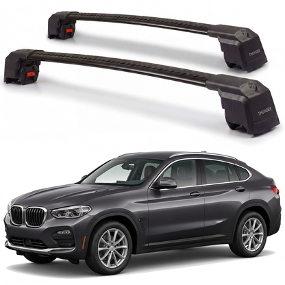 BMW X4 2019-2025 roof rack cross bars black pair