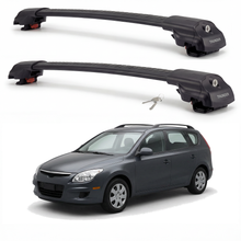 Hyundai Elantra Touring 2007-2011 TRX1 black roof rack cross bars
