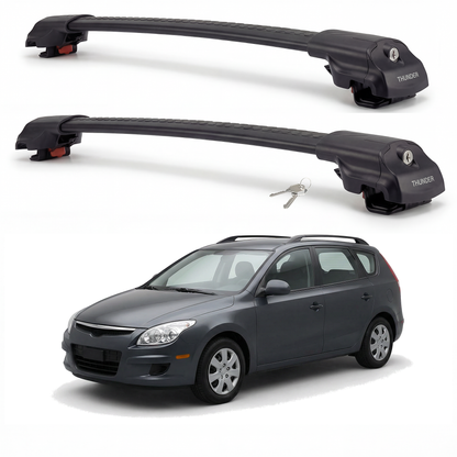 Hyundai Elantra Touring 2007-2011 TRX1 black roof rack cross bars