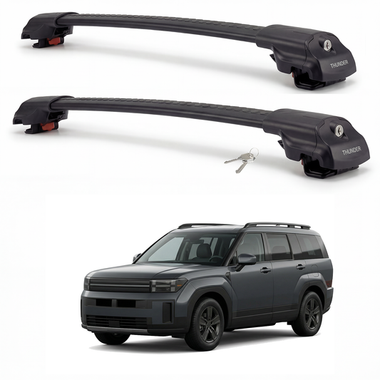 Hyundai Santa Fe 2024-2026 TRX1 black roof rack cross bars