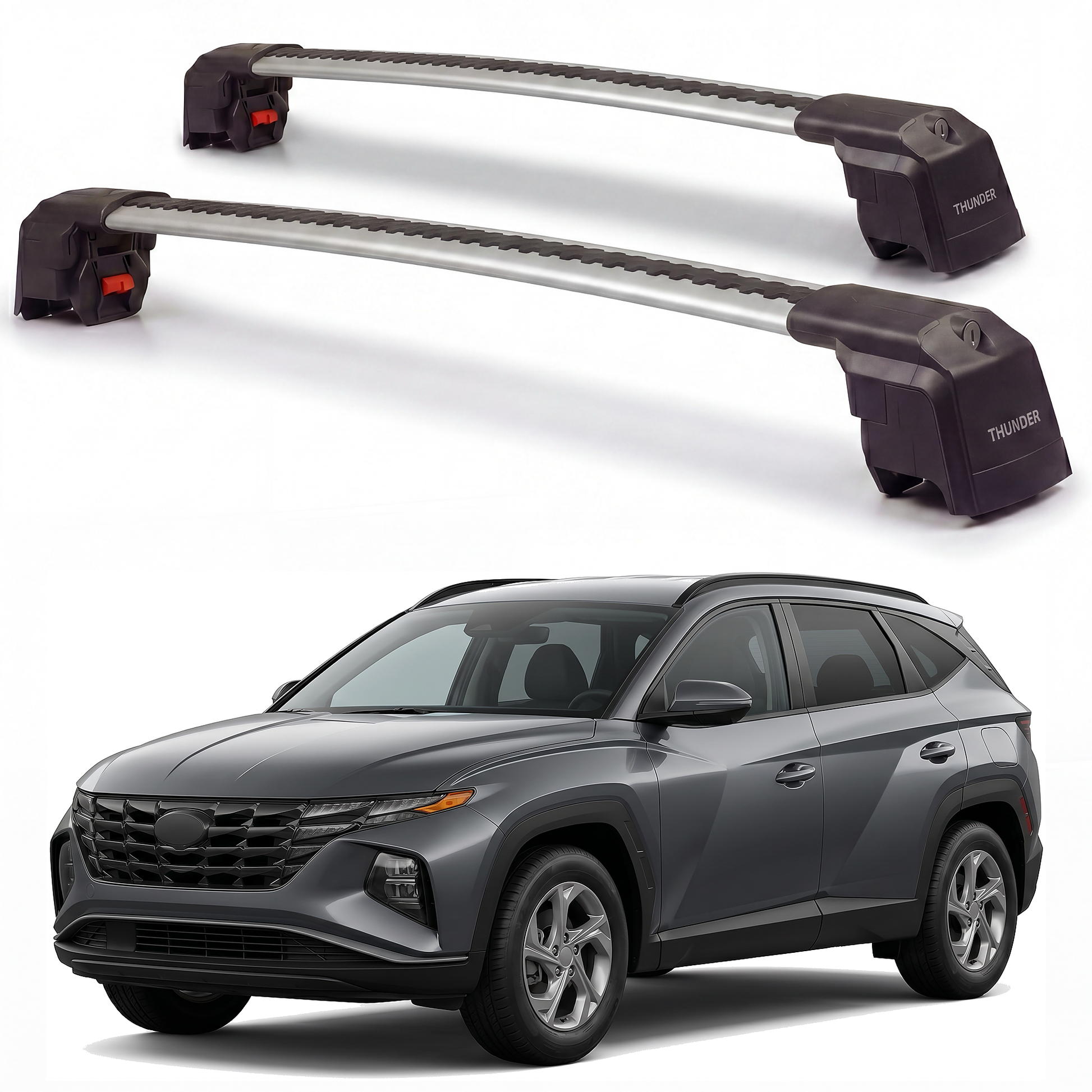 Hyundai Tucson Hybrid Gray hero