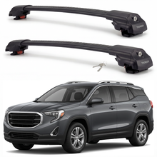 GMC Terrain 2018-2024 roof rack cross bars black pair