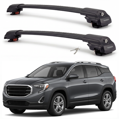 GMC Terrain 2018-2024 roof rack cross bars black pair