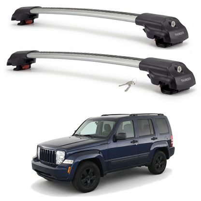 Jeep Liberty 2002-2007 TRX1 gray roof rack cross bars
