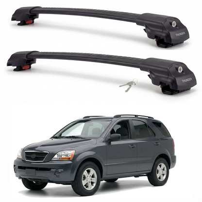Kia Sorento 2002-2009 TRX1 black roof rack cross bars