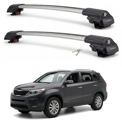 Kia Sorento 2010-2015 TRX1 gray roof rack cross bars
