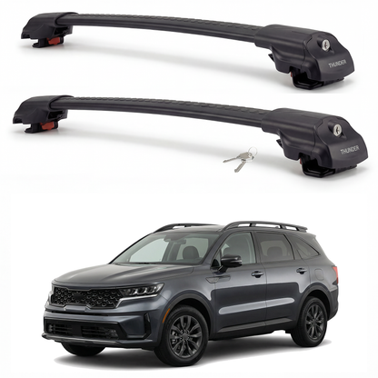 Kia Sorento X-Line 2021-2026 TRX1 black roof rack cross bars
