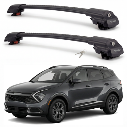 Kia Sportage 2021-2026 TRX1 black roof rack cross bars