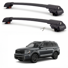 Kia Telluride 2020-2024 TRX1 black roof rack cross bars