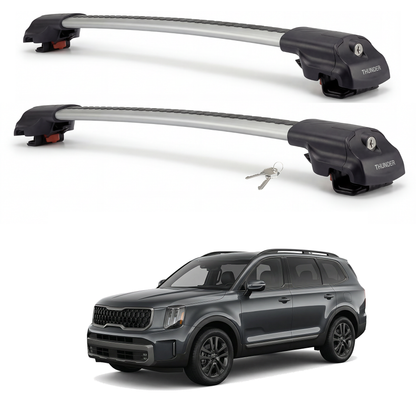 Kia Telluride 2020-2024 TRX1 gray roof rack cross bars
