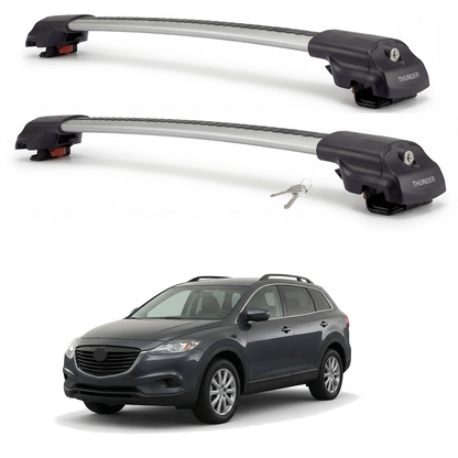 Mazda CX-9 2008-2015 TRX1 gray roof rack cross bars