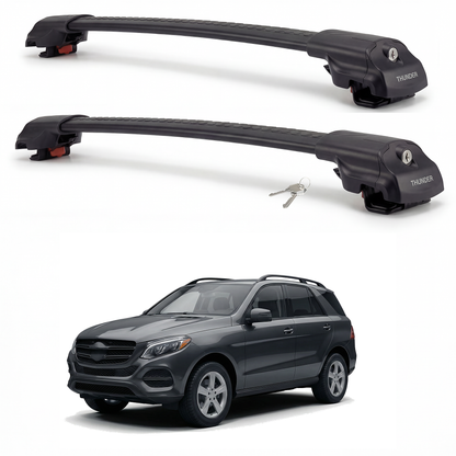 Mercedes-Benz ML (W166) 2012-2019 TRX1 black roof rack cross bars