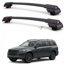 Mercedes-Benz GL-Class 2013-2016 TRX1 black roof rack cross bars