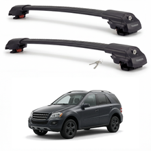 Mercedes-Benz M-Class (W164) 2006-2011 TRX1 black roof rack cross bars