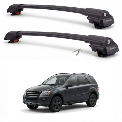 Mercedes-Benz M-Class (W164) 2006-2011 TRX1 black roof rack cross bars