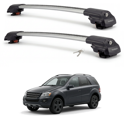 Mercedes-Benz M-Class (W164) 2006-2011 TRX1 gray roof rack cross bars