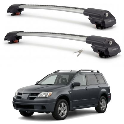 Mitsubishi Outlander 2003-2006 TRX1 gray roof rack cross bars