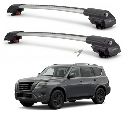 Nissan Armada Patrol with Lock 2011-2023 TRX1 gray roof rack cross bars