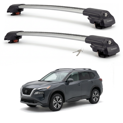 Nissan Rogue 2014-2024 TRX1 gray roof rack cross bars